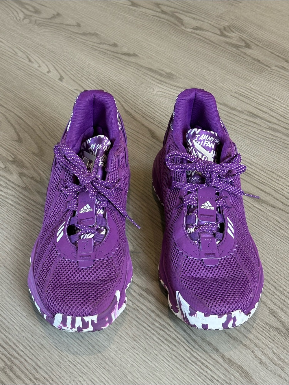Adidas Dame 7 I Am My Own Fan in Glory Purple - size 9.5